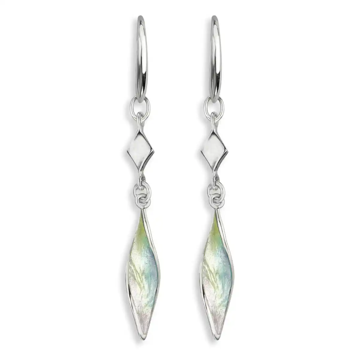 Aurora Wire Earrings-33mm. Sterling Silver