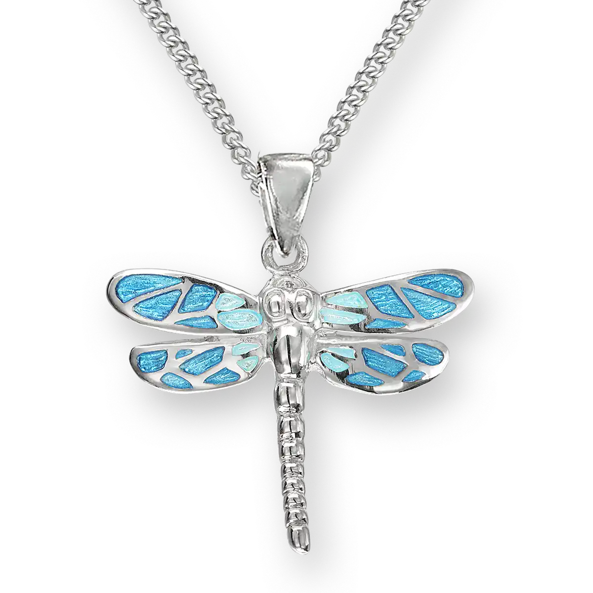 Blue Dragonfly Necklace. Sterling Silver | Nicole Barr