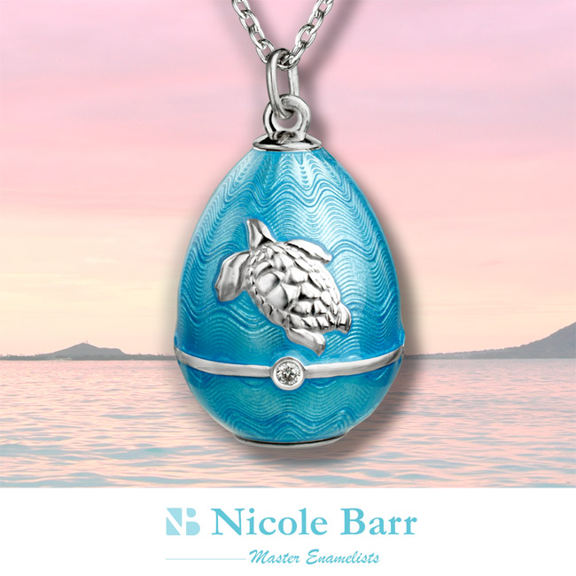 Nicole Barr Turtle Egg Pendant